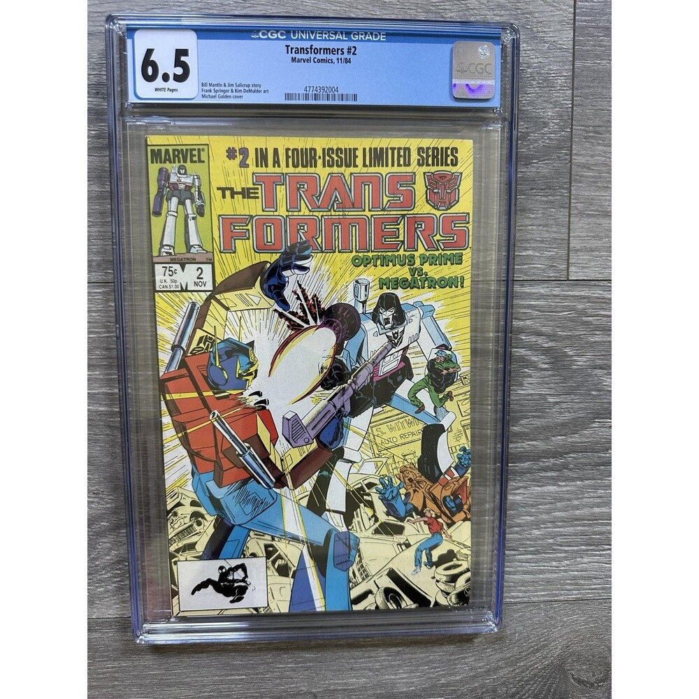 Marvel The Transformers #2 1984 Single Issue Comic CGC 6.5 Copper Age Megatron